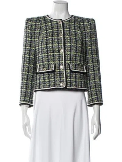 Pre-owned Veronica Beard Tweed Pattern Jacket