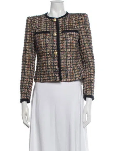 Pre-owned Veronica Beard Tweed Pattern Jacket