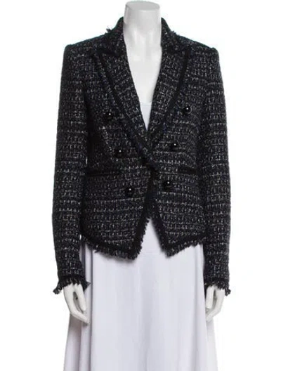 Pre-owned Veronica Beard Tweed Pattern Jacket In Multi
