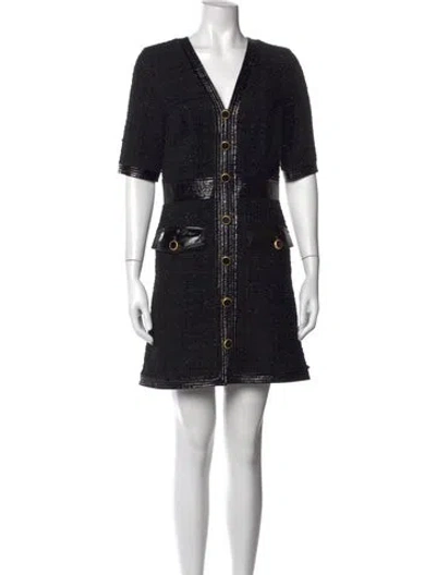Pre-owned Veronica Beard Tweed Pattern Mini Dress In Multi