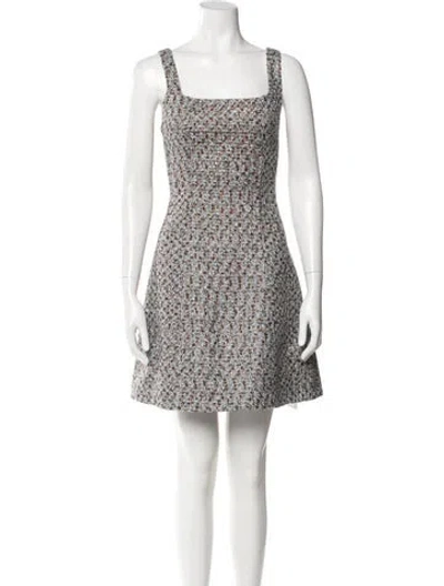 Pre-owned Veronica Beard Tweed Pattern Mini Dress W/ Tags In Brown