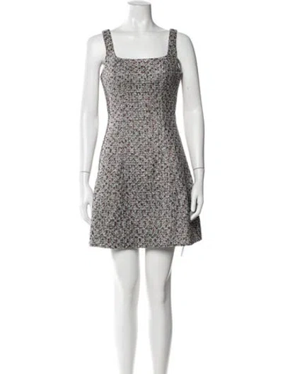 Pre-owned Veronica Beard Tweed Pattern Mini Dress W/ Tags In Purple