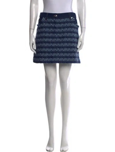 Pre-owned Veronica Beard Tweed Pattern Mini Skirt