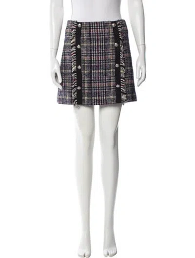 Pre-owned Veronica Beard Tweed Pattern Mini Skirt W/ Tags
