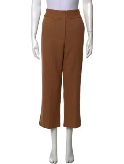 Pre-owned Veronica Beard Tweed Pattern Straight Leg Pants In Neutrals