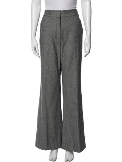 Pre-owned Veronica Beard Tweed Pattern Wide Leg Pants In Multicolor