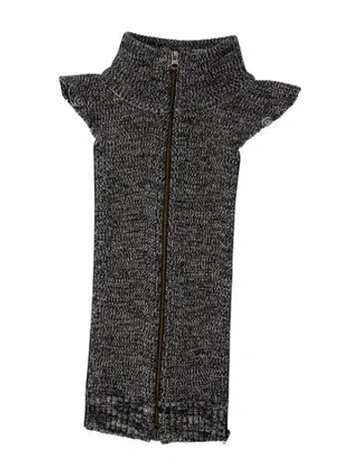 Pre-owned Veronica Beard Tweed Printed Dickey In Black