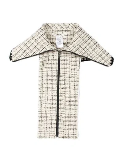 Pre-owned Veronica Beard Tweed Striped Dickey In Neutrals