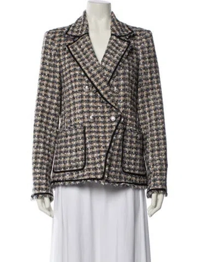 Pre-owned Veronica Beard Tweed Tweed Pattern Blazer