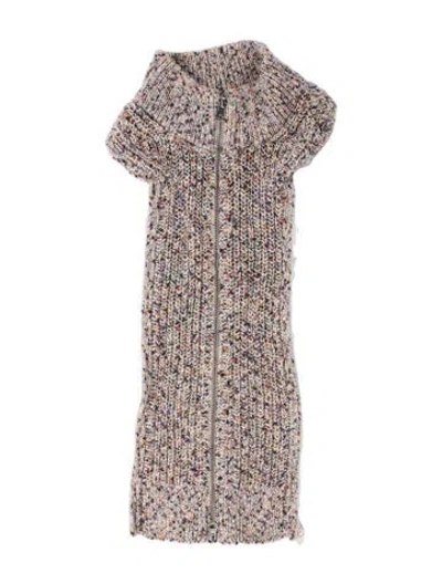Pre-owned Veronica Beard Tweed Tweed Pattern Dickey W/ Tags In Purple