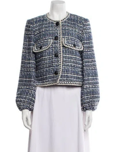 Pre-owned Veronica Beard Tweed Tweed Pattern Evening Jacket In Multi