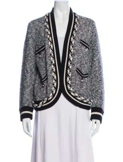 Pre-owned Veronica Beard Tweed Tweed Pattern Jacket In Multi