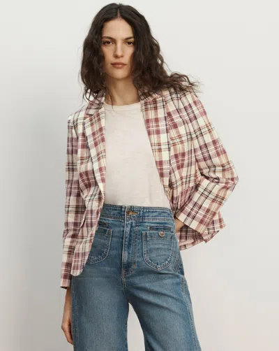 Veronica Beard Tyra Plaid Dickey Jacket