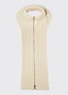 Veronica Beard Upstate Knit Dickey In Ivory