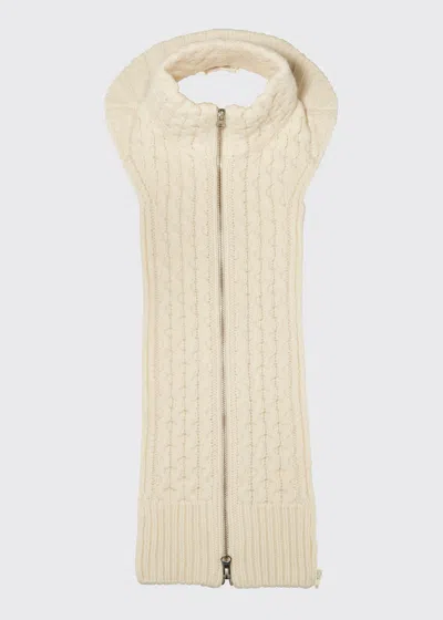 Veronica Beard Upstate Knit Dickey In Ivory