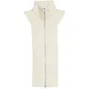 Veronica Beard Cable-knit Zip-front Top In Ivory