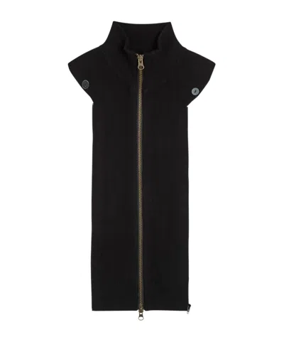 Veronica Beard Uptown Dickey Wool And Cashmere-blend Jacket Insert In Black