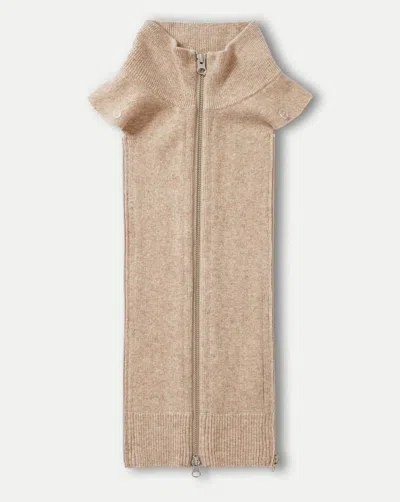 Veronica Beard Uptown Merino Wool-cashmere Dickey In Oatmeal