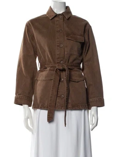 Pre-owned Veronica Beard Utility Jacket In Brown