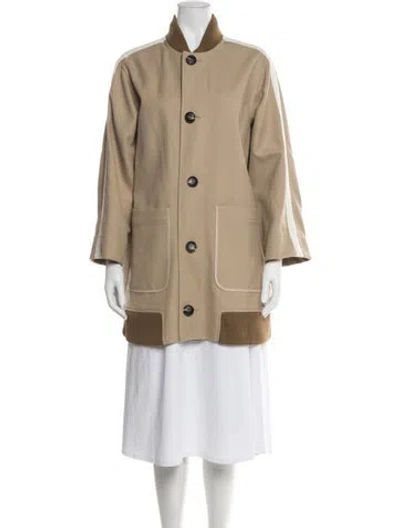 Pre-owned Veronica Beard Utility Jacket In Brown