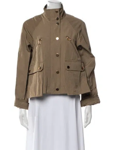 Pre-owned Veronica Beard Utility Jacket In Brown