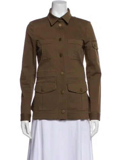Pre-owned Veronica Beard Utility Jacket In Green