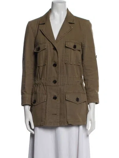 Pre-owned Veronica Beard Utility Jacket In Green