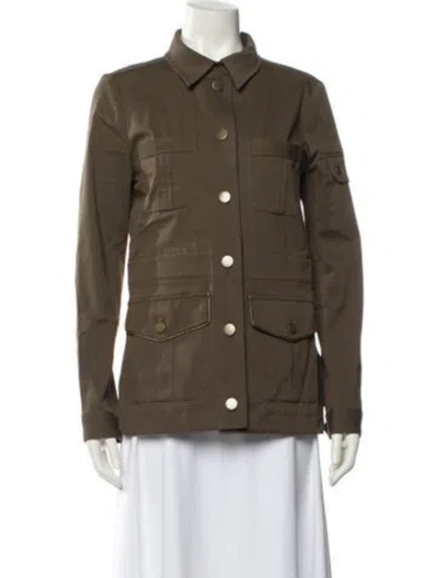 Pre-owned Veronica Beard Utility Jacket In Green