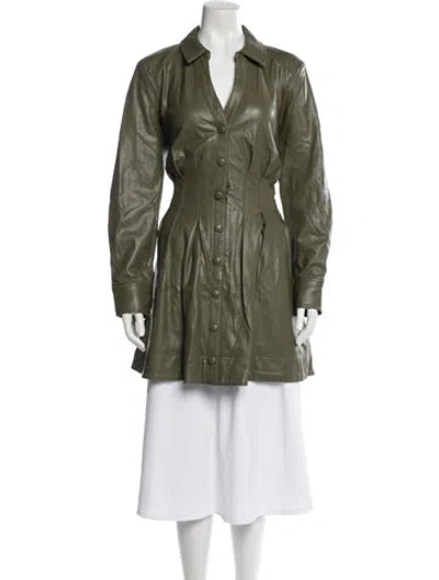 Pre-owned Veronica Beard Utility Jacket In Green