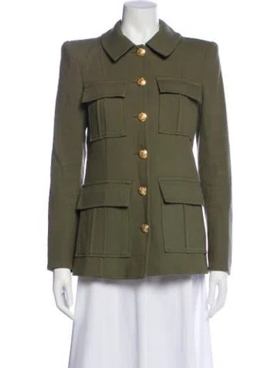 Pre-owned Veronica Beard Utility Jacket In Green