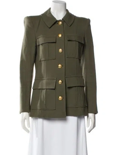 Pre-owned Veronica Beard Utility Jacket In Green