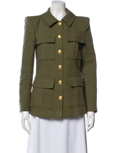 Pre-owned Veronica Beard Utility Jacket In Green