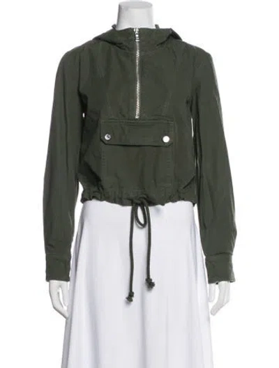 Pre-owned Veronica Beard Utility Jacket In Green