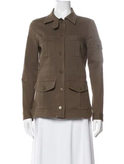 Pre-owned Veronica Beard Utility Jacket In Green