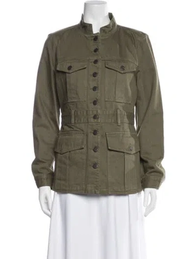 Pre-owned Veronica Beard Utility Jacket In Green