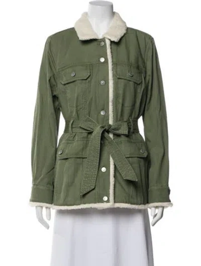 Pre-owned Veronica Beard Utility Jacket In Green