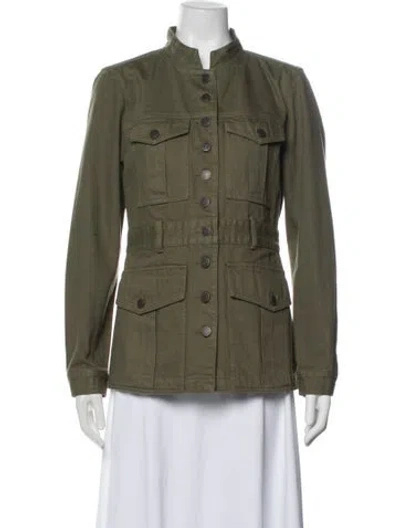 Pre-owned Veronica Beard Utility Jacket In Green