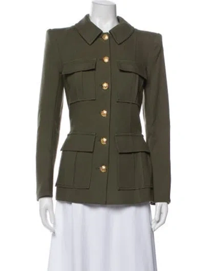 Pre-owned Veronica Beard Utility Jacket In Green