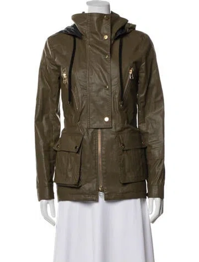 Pre-owned Veronica Beard Utility Jacket In Green