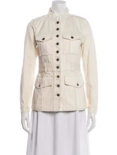 Pre-owned Veronica Beard Utility Jacket In Neutral