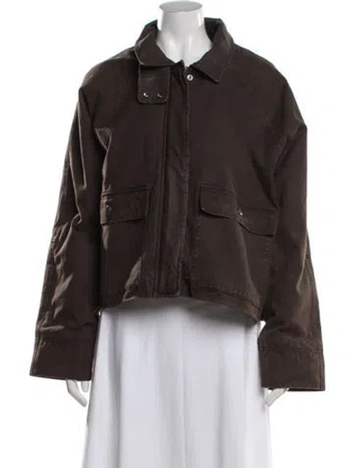 Pre-owned Veronica Beard Utility Jacket W/ Tags In Brown