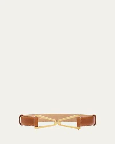 VERONICA BEARD V LEATHER BELT