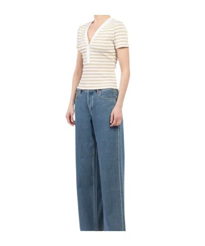 Veronica Beard V-neck Short-sleeved Top