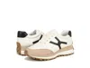 Veronica Beard Valentina Mixed Leather Retro Sneakers In White