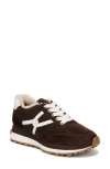Veronica Beard Valentina Genuine Shearling Lined Sneaker In Espresso