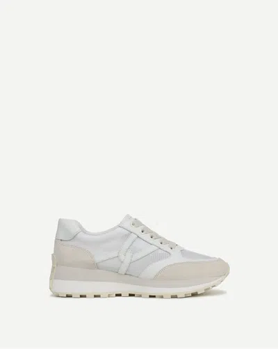 Veronica Beard Valentina Ripstop Sneaker In White