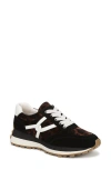 Veronica Beard Valentina Mixed Leather Retro Sneakers In Animal Print