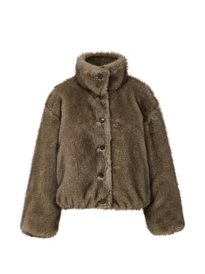 Veronica Beard Varell Reversible Jacket In Brown