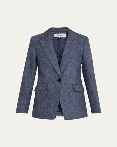 Veronica Beard Vega Dickey Jacket In Blue