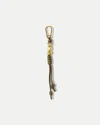 Veronica Beard Vegan Leather Beaded Bag Charm In Green